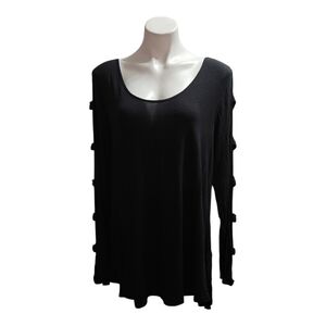 Maurices Black Long Sleeve Top